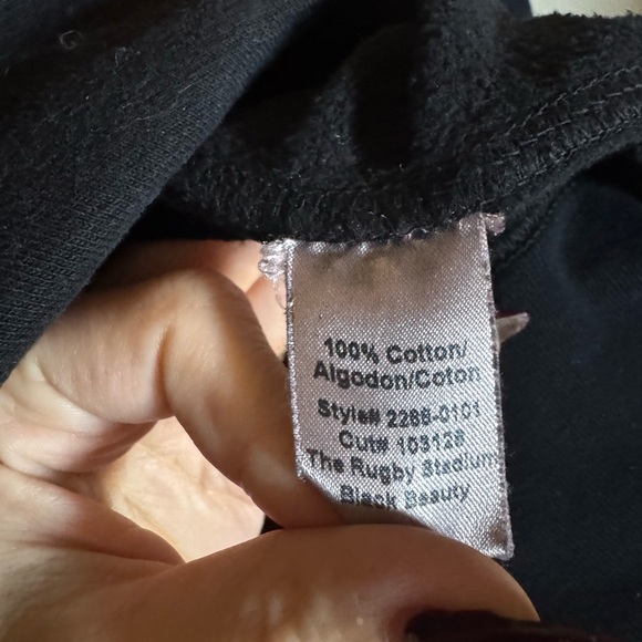 Current/Elliott The Rugby Stadium Black Beauty Crewneck Sweater Size 2 - Picture 4 of 6